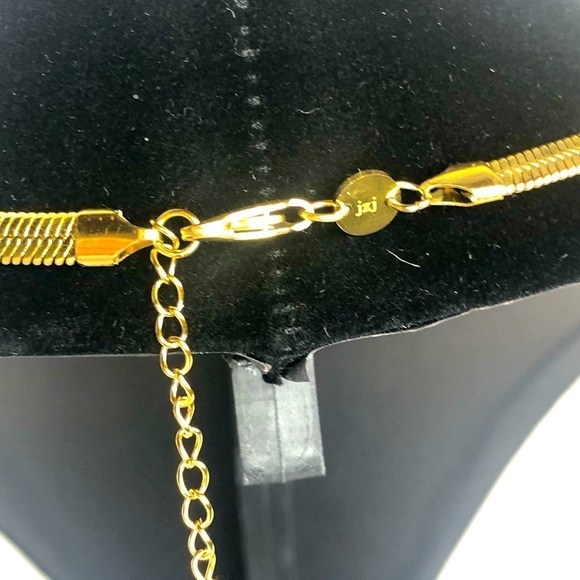 Jennifer Zeuner Gold Herringbone Necklace 14”-16” - Picture 8 of 12